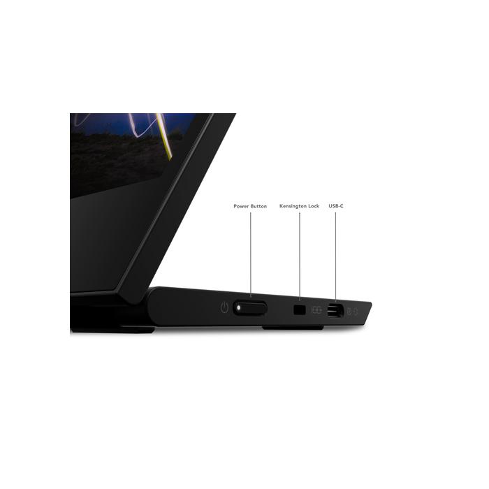 Lenovo ThinkVision M15 LED display 15,6" 1920 x 1080 pixels Full HD Noir