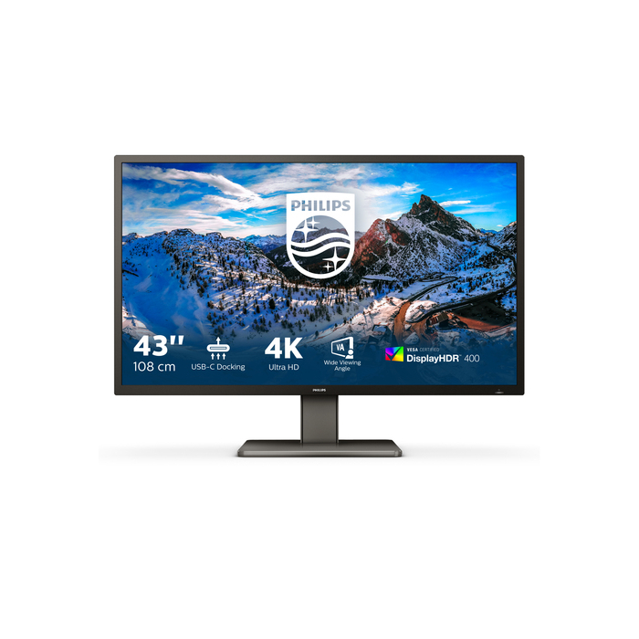 Philips P Line 439P1/00 LED display 42,5" 3840 x 2160 pixels 4K Ultra HD Noir