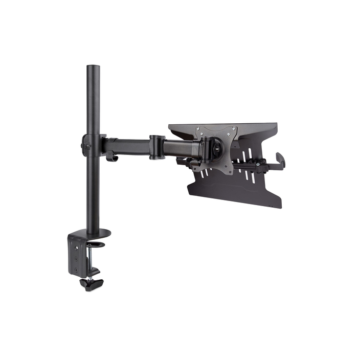 StarTech.com Support de Bureau pour Ordinateur Portable - Support PC Portable (4,5kg) - Support de Bureau pour Écran/Moniteur jusqu'à 34" (8kg) - Support Bureau VESA - Bras Ordinateur Portable Bureau