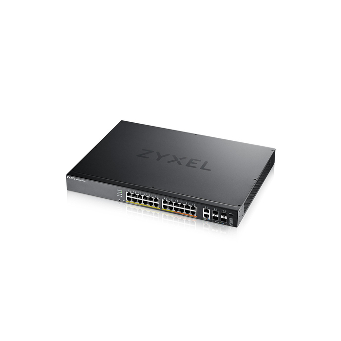 ZYXEL    Zyxel XGS2220-30HP Géré L3 Gigabit Ethernet (10/100/1000) Connexion Ethernet, supportant l'alimentation via ce port (PoE) Noir