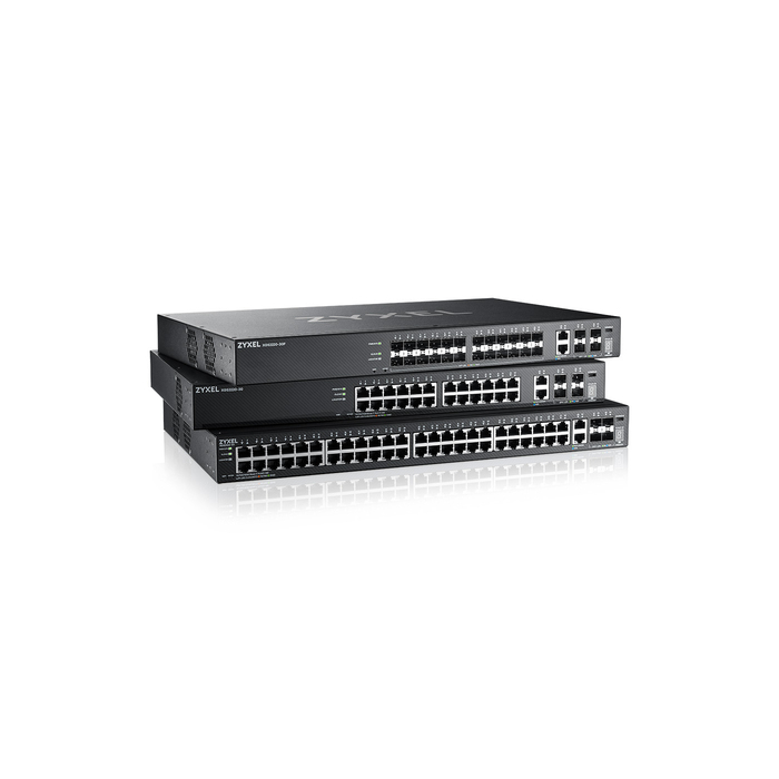 ZYXEL    Zyxel XGS2220-30HP Géré L3 Gigabit Ethernet (10/100/1000) Connexion Ethernet, supportant l'alimentation via ce port (PoE) Noir