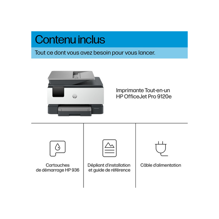 HP OfficeJet Pro 9120e Sans fil multifonction couleur