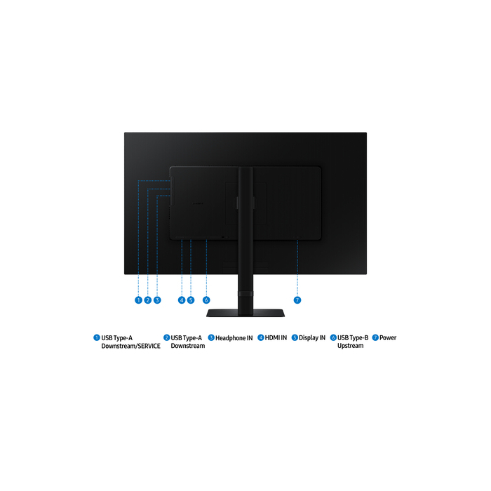 Samsung S60D  32" 2560 x 1440 pixels Quad HD LCD Noir