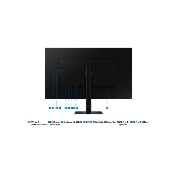 Samsung S60UD  32" 2560 x 1440 pixels Quad HD LCD Noir