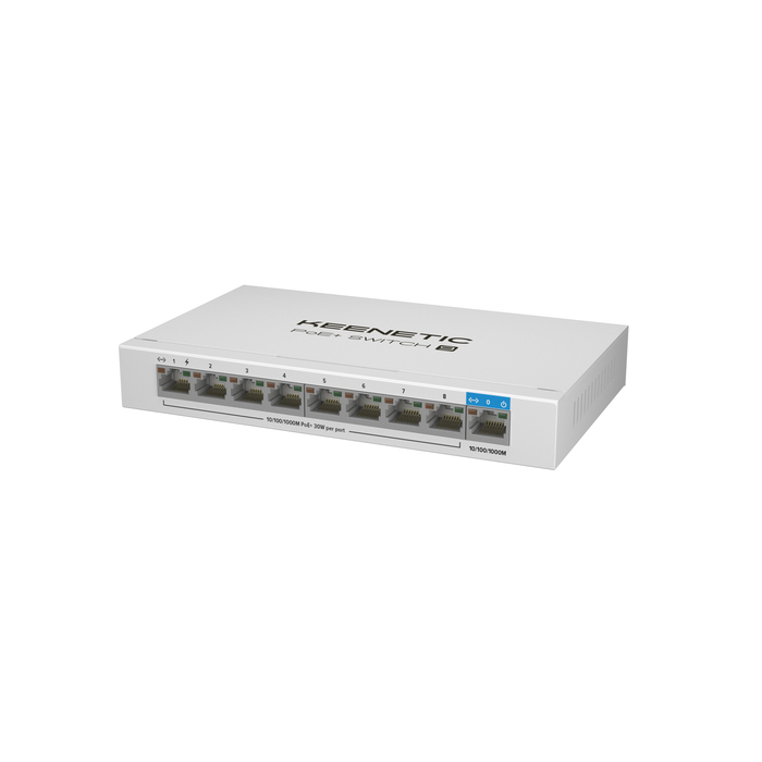 KEENETIC - ROUTER AP EXTENDERS Keenetic PoE+ Switch 9 Commutateur Gigabit 9 ports avec 8 ports PoE+ et budget énergétique de 120 W