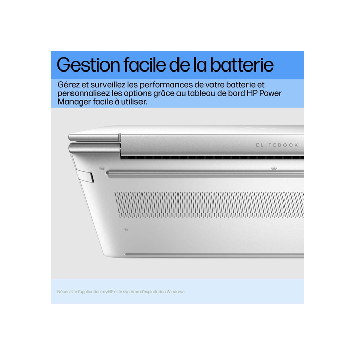 HP EliteBook G11 Intel Core Ultra 7 155U 13,3" 16 Go 512 Go Wi-Fi 6E Windows 11 Pro Argent