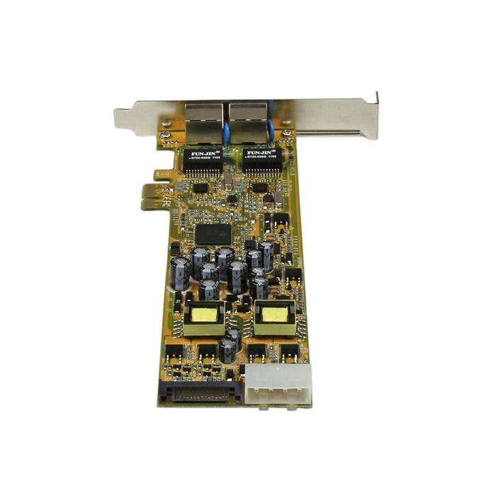 StarTech.com Carte Réseau PCI Express 2 ports Gigabit Ethernet RJ45 10/100/1000Mbps - POE/PSE