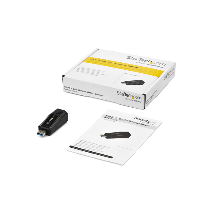 StarTech.com Adaptateur Réseau USB 3.0 vers RJ45 Gigabit Ethernet - 10/100/1000Mbps - Noir