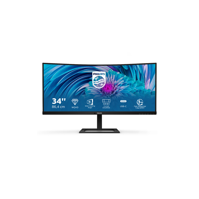 Philips E Line 346E2CUAE/00  34" 3440 x 1440 pixels Wide Quad HD+ LCD Noir
