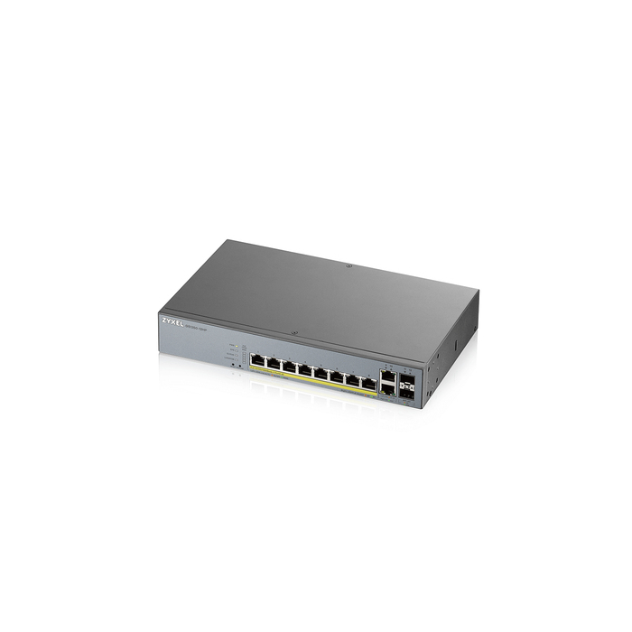 ZYXEL    Zyxel GS1350-12HP-EU0101F commutateur réseau Géré L2 Gigabit Ethernet (10/100/1000) Connexion Ethernet, supportant l'alimentation via ce port (PoE) Gris