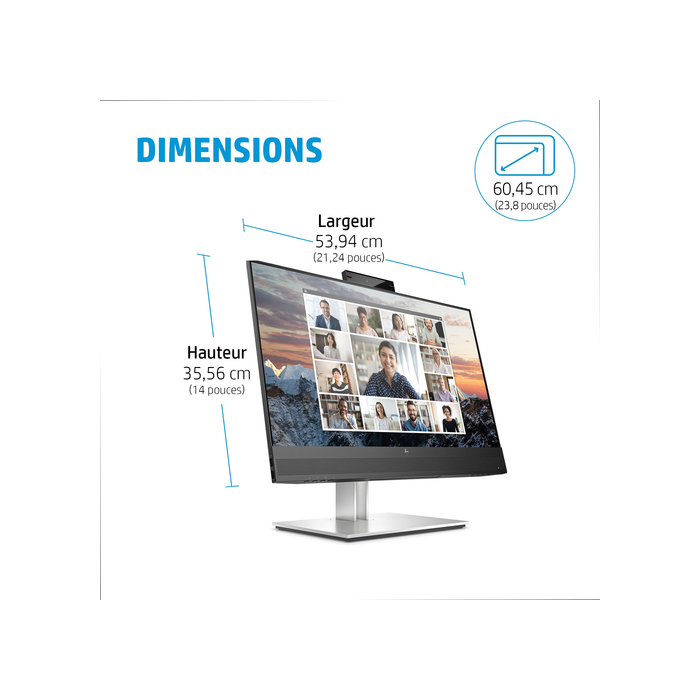 HP Écran de conférence USB-C FHD E24m G4