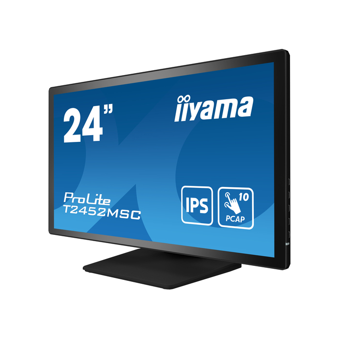 iiyama ProLite T2452MSC-B1  23,8" 1920 x 1080 pixels Full HD LCD Écran tactile Multi-utilisateur Noir