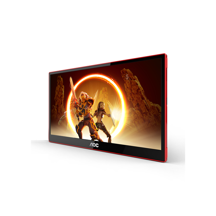 AOC 16G3 téléviseur et moniteur portables Noir, Rouge 15,6" TFT 1920 x 1080 pixels