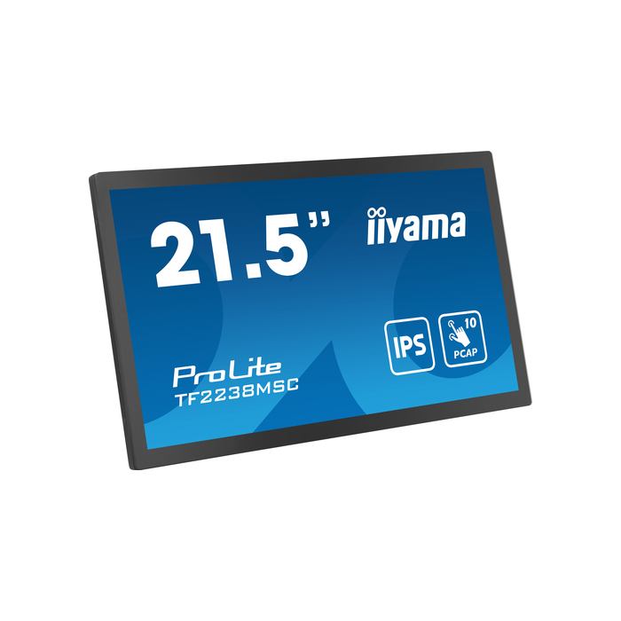 iiyama TF2238MSC-B1 Écran d'affichage dynamique Carte A numérique 22" LED 600 cd/m² Full HD Noir Écran tactile