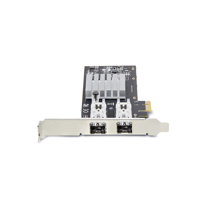 StarTech.com Carte Réseau GbE SFP à 2 Port, PCIe 2.0 x1, Intel I350-AM2, Carte Contrôleur 2x 1GbE, 1000BASE Cuivre/Fibre Optique, Carte Réseau Gigabit Ethernet NIC, Backplanes Serveur/PC - Compatible Windows/Linux