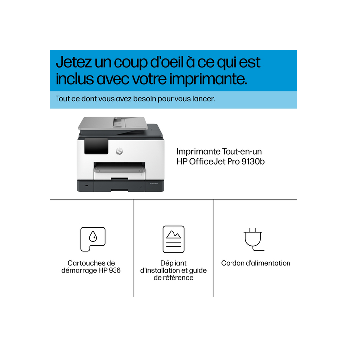 HP OfficeJet Pro 9130b Sans fil multifonction Couleur