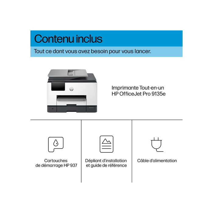 HP OfficeJet Pro 9135e Sans fil multifonction couleur