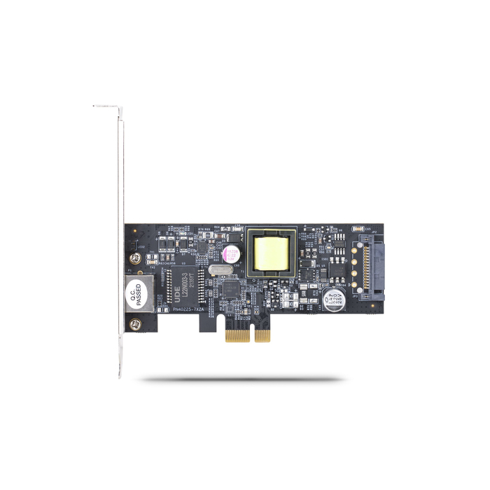 StarTech.com Carte Réseau PoE 2.5Gbps NBASE-T à 1 Port, Intel I225-V, 802.3af/at PoE+ Multi-Gigabit NIC, Adaptateur/Carte Serveur PCIe LAN, Interface Ethernet Alimentée par SATA - Supporte Win/Linux/VMware ESXI