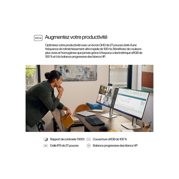 HP Series 5 Écran QHD 27 pouces Pro - 527pq