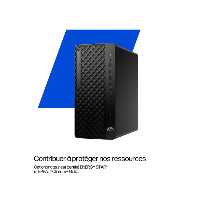 HP EliteDesk 8 Tower G1i Intel Core Ultra 9 285 5,6Ghz 32Go 1To SSD DvdR Windows 11 Pro Noir