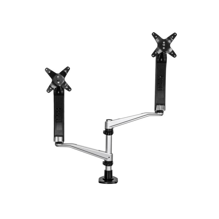 StarTech.com Support de bureau pour 2 écrans avec bras articulés - Multidirectionnel - Empilable - Installation sans outil