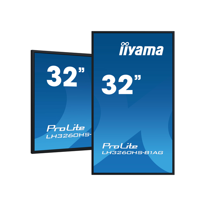 iiyama LH3260HS-B1AG Écran d'affichage dynamique Carte A numérique 31,5" LED Wifi 500 cd/m² Full HD Noir Intégré dans le processeur Android 11 24/7
