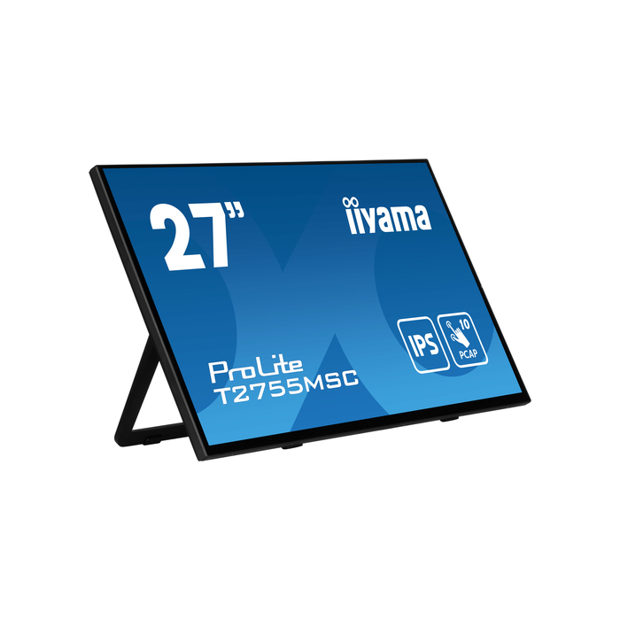 iiyama ProLite T2755MSC-B1  27" 1920 x 1080 pixels Full HD LED Écran tactile Dessus de table Noir