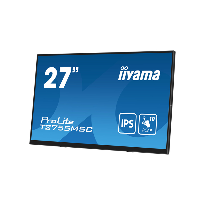 iiyama ProLite T2755MSC-B1  27" 1920 x 1080 pixels Full HD LED Écran tactile Dessus de table Noir