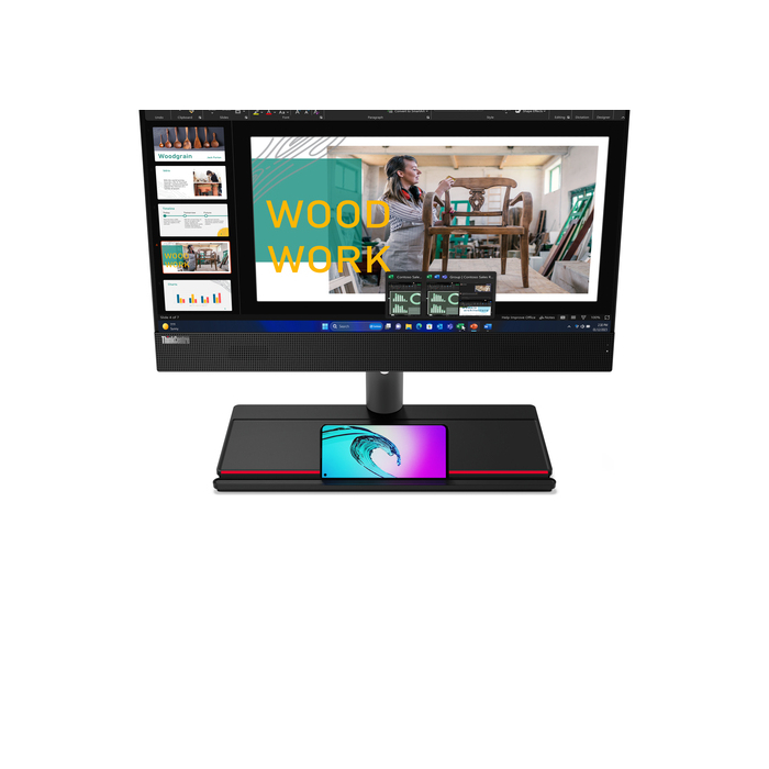 Lenovo ThinkCentre M90a Intel Core i7-14700 23,8" Écran tactile 16 Go 512 Go Windows 11 Pro Wi-Fi 6E Noir