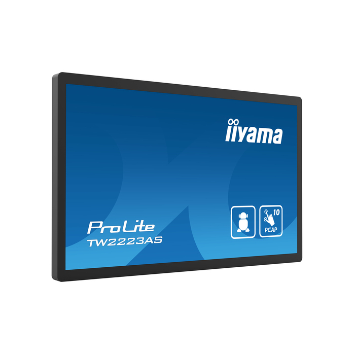 iiyama TW2223AS-B2 Écran d'affichage dynamique Écran plat interactif 21,5" Wifi 400 cd/m² Full HD Noir Écran tactile Intégré dans le processeur Android 12 24/7
