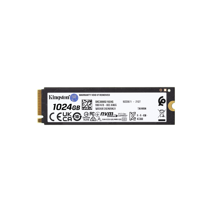 Kingston Technology 1024G KC3000 M.2 2280 NVMe SSD