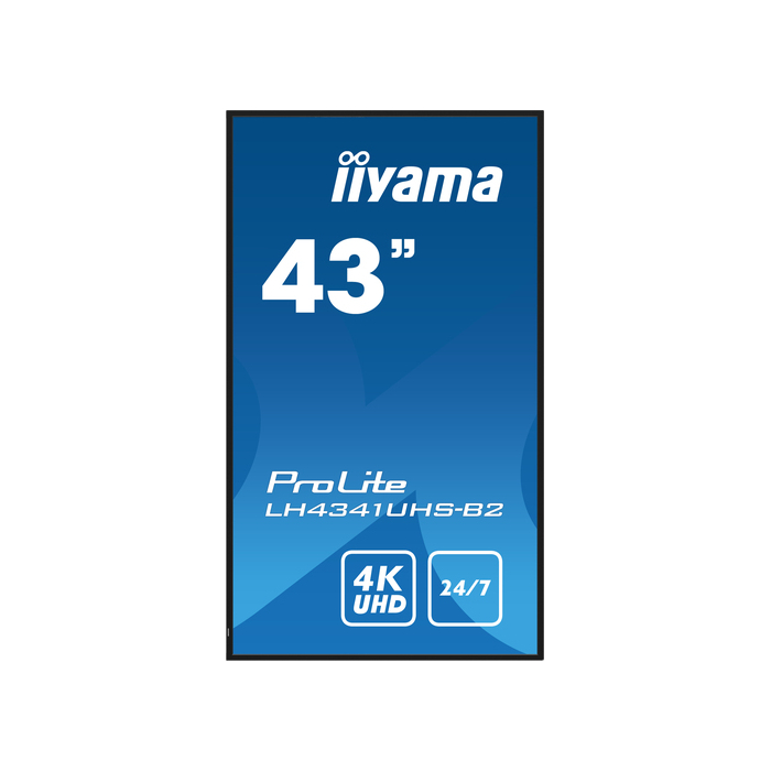 iiyama LH4341UHS-B2 Écran d'affichage dynamique 42,5" LCD 500 cd/m² 4K Ultra HD Intégré dans le processeur Android 8.0 18/7