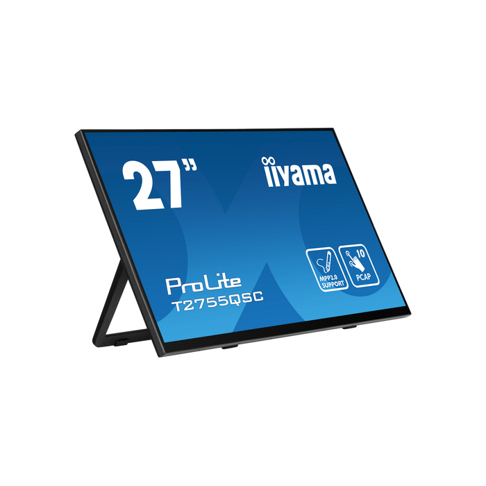iiyama ProLite T2755QSC-B1  27" 2560 x 1440 pixels Full HD LCD Écran tactile Noir