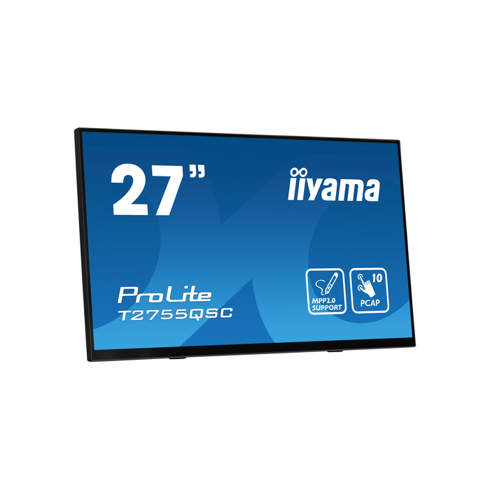 iiyama ProLite T2755QSC-B1  27" 2560 x 1440 pixels Full HD LCD Écran tactile Noir