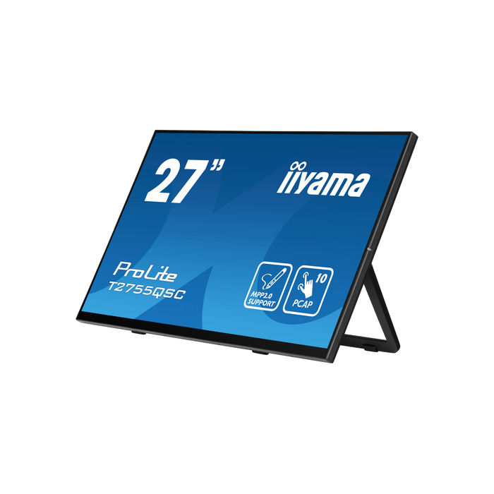iiyama ProLite T2755QSC-B1  27" 2560 x 1440 pixels Full HD LCD Écran tactile Noir