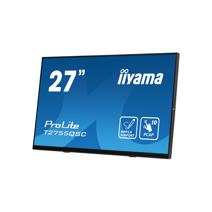 iiyama ProLite T2755QSC-B1  27" 2560 x 1440 pixels Full HD LCD Écran tactile Noir