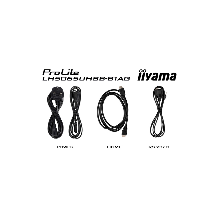 iiyama LH5065UHSB-B1AG Écran d'affichage dynamique Écran plat de signalisation numérique 49,5" LCD Wifi 800 cd/m² 4K Ultra HD Noir Intégré dans le processeur Android 11 24/7