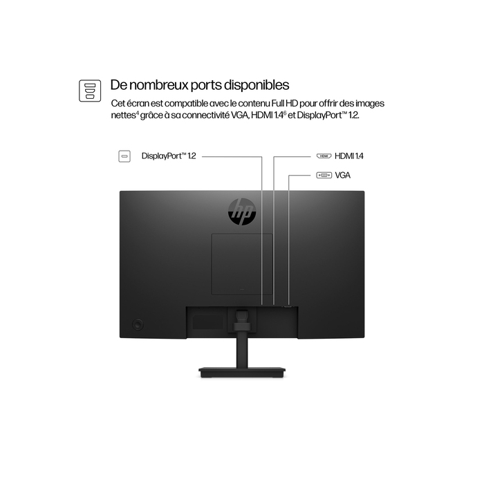 HP Moniteur FHD 23,8 pouces Series 3 Pro - 324pf