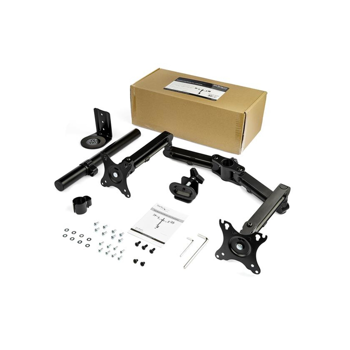 StarTech.com Bras pour écran PC à double affichage en aluminium - Articulé