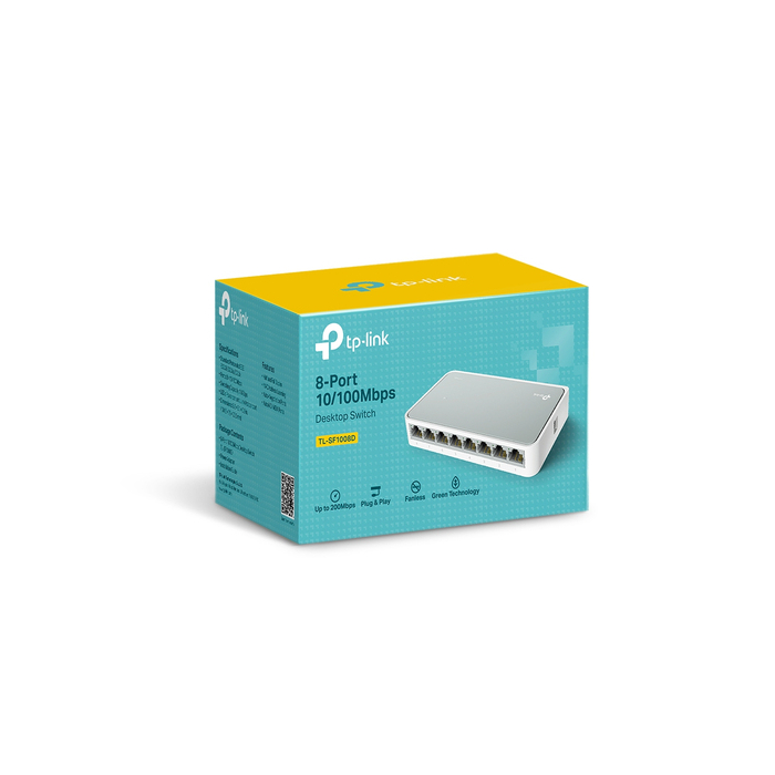 TP-Link TL-SF1008D Non-géré Fast Ethernet (10/100) Blanc