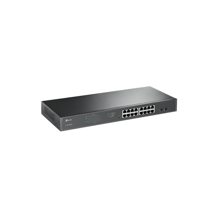TP-Link TL-SG1218MPE Géré L2 Gigabit Ethernet (10/100/1000) Connexion Ethernet, supportant l'alimentation via ce port (PoE) 1U Noir