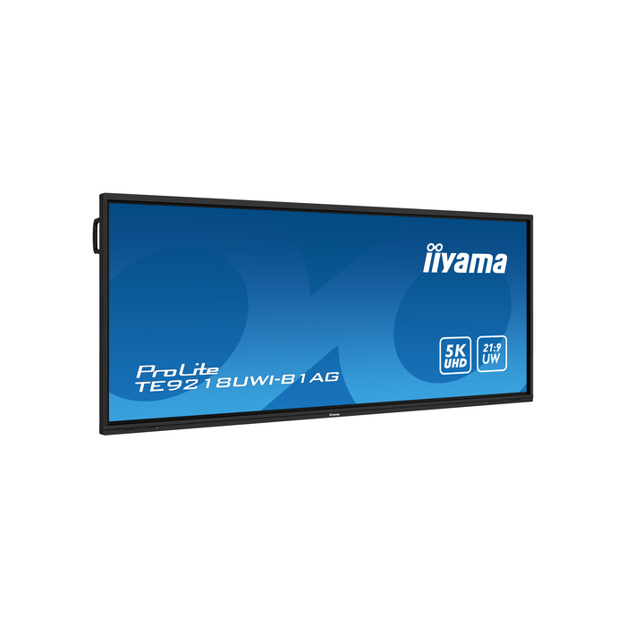 iiyama TE9218UWI-B1AG Écran d'affichage dynamique Écran plat interactif 2,32 m (91.5") LED Wifi 500 cd/m² 5K Ultra HD Noir Écran tactile Intégré dans le processeur Android 16/7