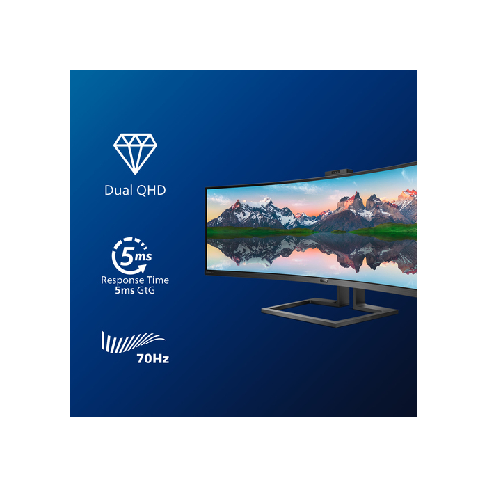 Philips P Line Moniteur LCD incurvé 32:9 SuperWide 499P9H/00
