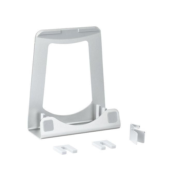 StarTech.com Support Ordinateur Portable - Rehausseur ou Support Ordi 2-en-1 - Idéal pour Ultrabooks & MacBook Pro/Air jusqu'à 15" - Support Portable Ergonomique Inclinable Bureau - Argenté, Aluminum